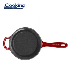 CASEROLA FONTA EMAILATA + CAPAC 19 X 9 CM, 1.8 L, RED LINE - HR-KN-C18