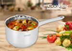 CASEROLA INOX 20x12.5 CM, 3.6 L, COOKING BY HEINNER - HR-JX-C20