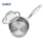 CASEROLA INOX+CAPAC STICLA 16x8.5CM, 1.6L, ATOMIC3 - HR-MRK-3A16 - imagine 2