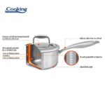 CASEROLA INOX+CAPAC STICLA 16x8.5CM, 1.6L, ATOMIC3 - HR-MRK-3A16 - imagine 6