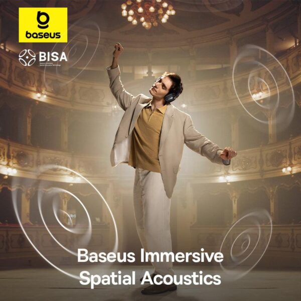 Casti Baseus Bowie H1s, multimedia, wireless, bluetooth 5.4 - A00075301113-00