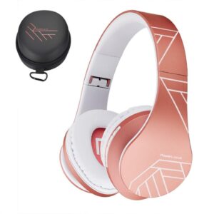 Casti Bluetooth Wireless Over-Ear PowerLocus P2, Rose Gold - PWL-P2-ROSEGOLD