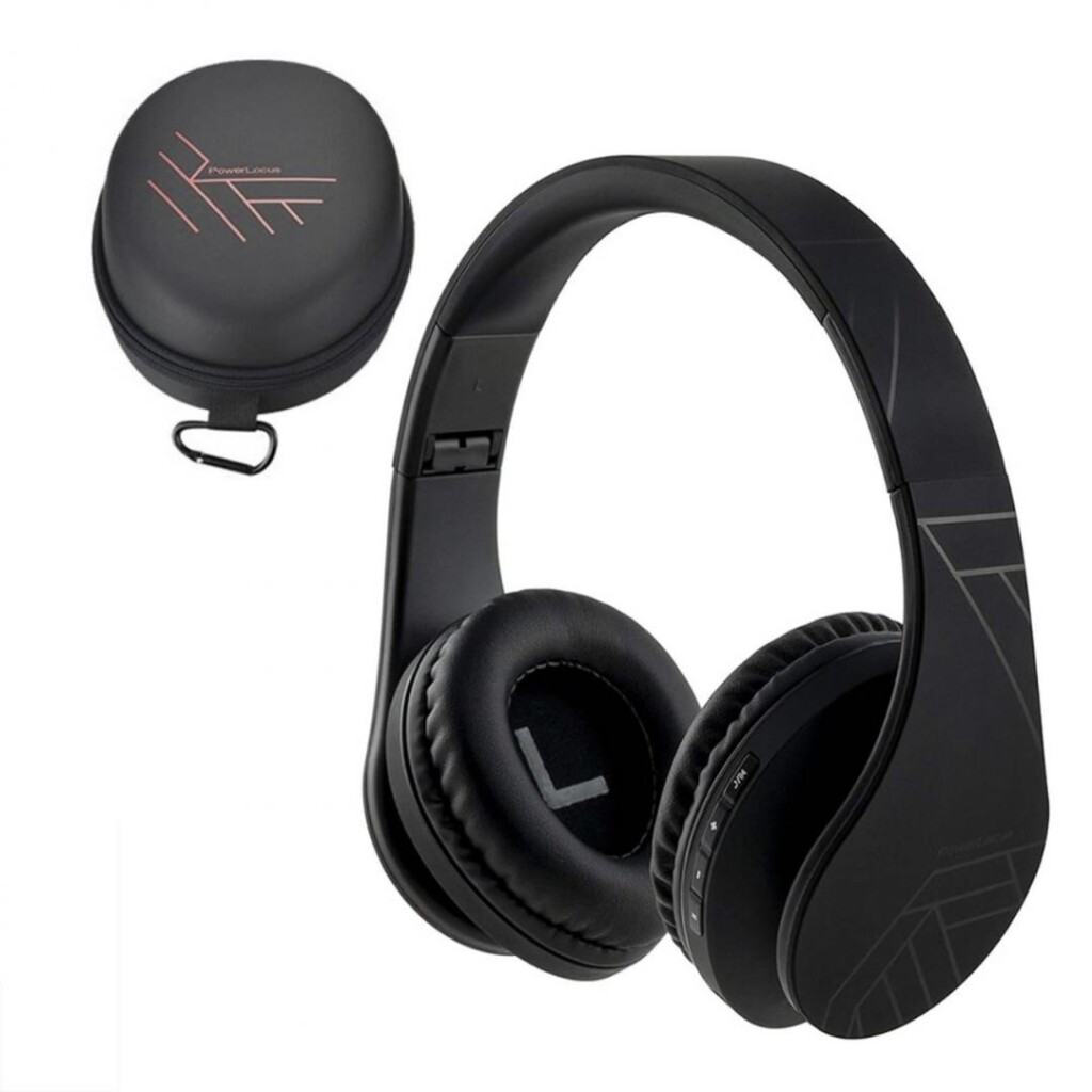 Casti Bluetooth Wireless PowerLocus P2 Over-Ear, negru - PWL-P2-BLACK-01 Casti Bluetooth Wireless PowerLocus P2 Over-Ear, negru - PWL-P2-BLACK - imagine 1