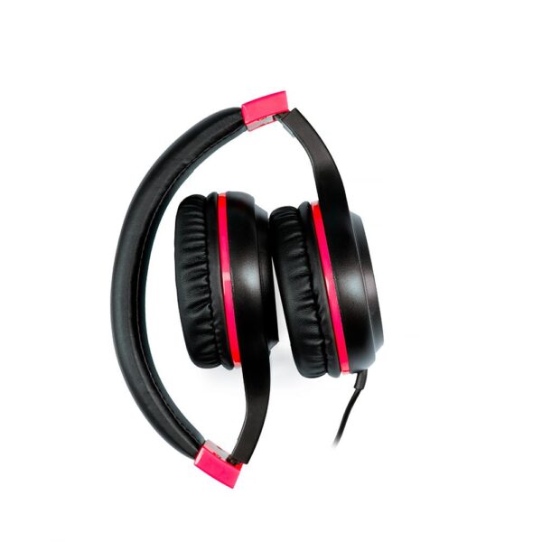 Casti cu micr. Spacer Pearl Red, cu fir, multimedia, 2x Jack 3.5mm - SPHS-PEARL-RD