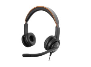 Casti cu microfon Axtel Voice 40 duo NC, call center, sunet HD, negru - AXH-V40D