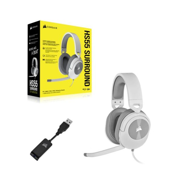 Casti Gaming cu microfon Corsair HS55 Surround, Dolby Audio Over-head - CA-9011266-EU