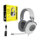 Corsair HS65 Surround Headset, White, Jk - CA-9011271-EU