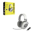 Casti gaming Corsair HS65 Wireless Headset, White, v2 - EU - CA-9011286-EU2