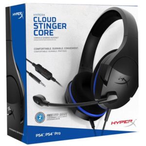 Casti Gaming HP HyperX Cloud Stinger Core, cu fir, negru/albastru - 4P5J8AA