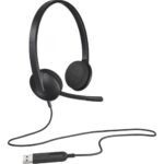 Casti Logitech H340, cu microfon, interfata USB 2.0 - 981-000475