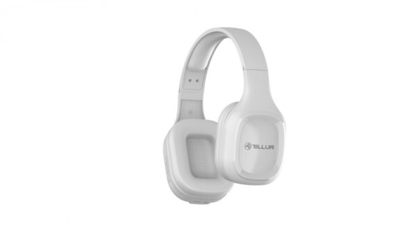 Casti Over-ear Bluetooth Tellur Pulse, Microfon, Alb - TLL511371