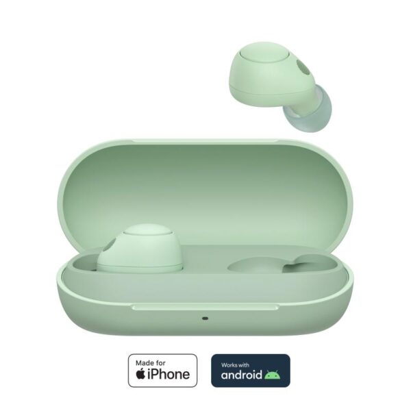 Casti Sony WF-C700N wireless, verde - WFC700NG.CE7