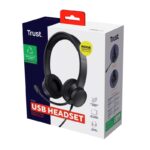 Casti Trust cu fir Ayda USB-ENC, noise cancelling, frecventa - TR-25089