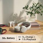 Casti Wireless Over-Ear Sony WHCH520W - WHCH520W.CE7