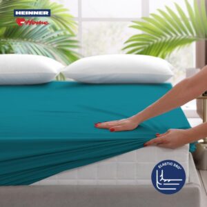 Cearceaf de pat cu elastic 140x200cm TRQ - HR-SHEET140-TRQ