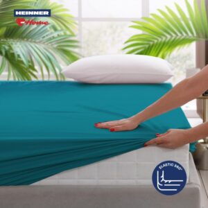 Cearceaf de pat cu elastic 90x200cm TRQ - HR-SHEET90-TRQ