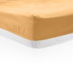 CEARCEAF PAT CU ELASTIC 90X200 CM GALBEN PAL - HR-SHEET90-GBP - imagine 2