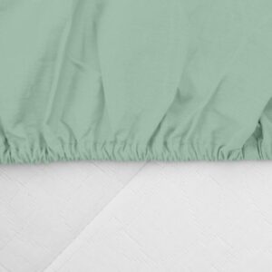 CEARCEAF PAT CU ELASTIC 90X200 CM VERDE - HR-SHEET90-VER
