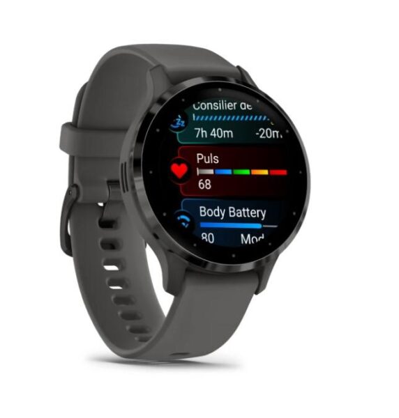 Ceas Garmin Venu 3S Pebble Gray Slate - 010-02785-00