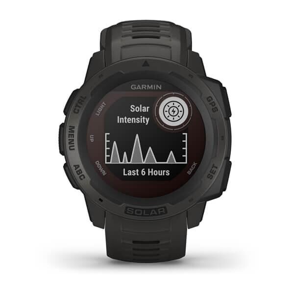 Ceas Smartwatch Garmin Instinct Solar, GPS, Graphite WW - 010-02293-00