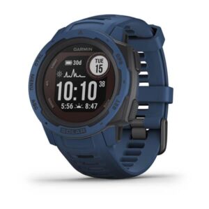 Ceas Smartwatch Garmin Instinct Solar, GPS, Tidal Blue WW - 010-02293-01