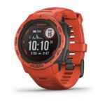 Ceas Smartwatch Garmin Instinct Solar, GPS, Watch Flame Red WW - 010-02293-20