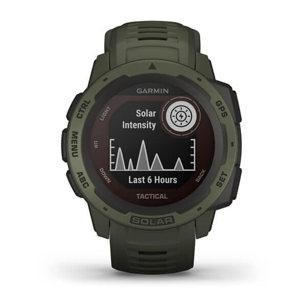 Ceas Smartwatch Garmin Instinct Solar Tactical Ed, GPS, Moss - 010-02293-04
