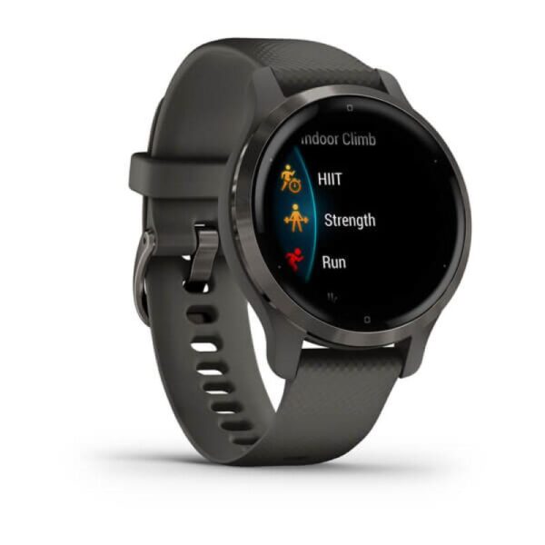 Ceas Smartwatch Garmin Venu 2S, GPS Wi-Fi, Grey + Slate - 010-02429-10