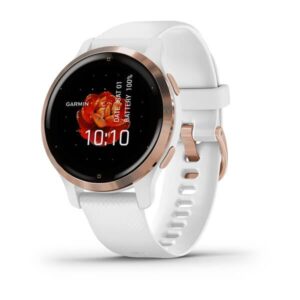 Ceas Smartwatch Garmin Venu 2S, GPS Wi-Fi, Rose Gold + White - 010-02429-13