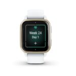 Ceas Smartwatch Garmin Venu SQ2 - Cream Gold Bezel with White Case - 010-02701-11 - imagine 2