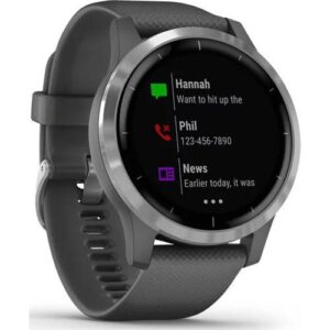 Ceas Smartwatch Garmin Vivoactive 4, Shadow Gray/Silver SEU - 010-02174-04