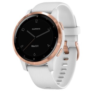 Ceas Smartwatch Garmin Vivoactive 4S, White/Rose Gold SEU - 010-02172-24