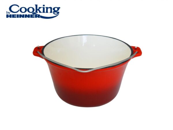 Ceaun din fonta, emailat, 22 X 13 CM, 3L, COOKING BY HEINNER - HR-HYCC-22P