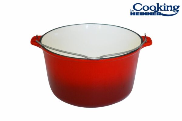 Ceaun din fonta, emailat, 25 X 14 CM, 5 L, COOKING BY HEINNER - HR-HYCC-25P