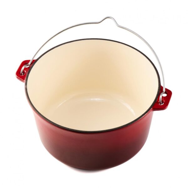 Ceaun din fonta, emailat, 25 X 14 CM, 5 L, COOKING BY HEINNER - HR-HYCC-25P