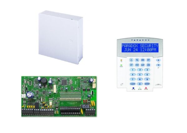 Centrala Paradox SP7000; 16 intrări de zonă sau 32 cu ATZ - SP7000+CUT+K32LX