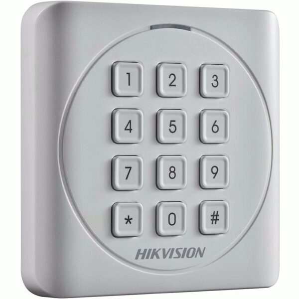 Cititor card cu tastatura Hikvision DS-K1801MK, citeste carduri MIFARE 13.56MHz