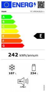 COMBINA FRIGORIFICA FRAM FC-VRR341BLE++