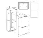 Combina Incorporabila Candy CBL5519EVW Combi, Fresco, 185 cm, A++/E