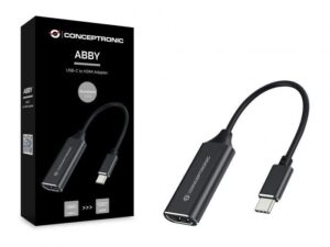 CONCEPTRONIC ABBY03B USB 3.2 Gen 1 HDMI Adapter, 4K30Hz