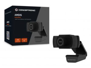 CONCEPTRONIC AMDIS01B 1080P Full HD Webcam with Microphone