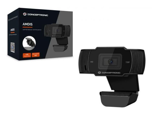 CONCEPTRONIC AMDIS03B 720P HD Webcam with Microphone