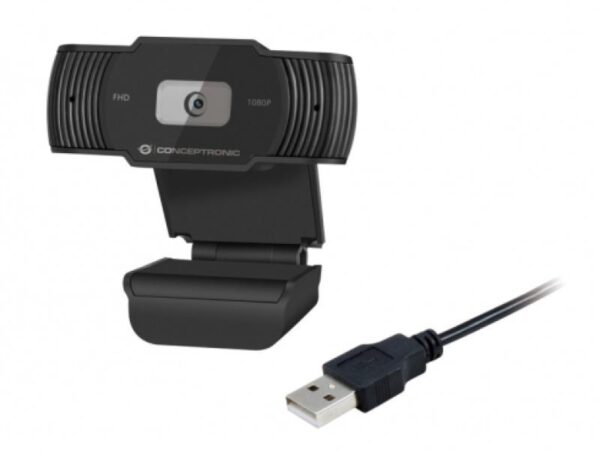 CONCEPTRONIC AMDIS04B 1080P Full HD Webcam with Microphone