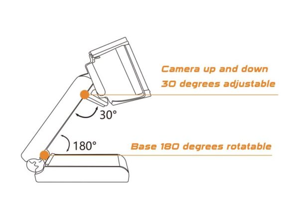 CONCEPTRONIC AMDIS06B 1080P Full HD Autofocus Webcam with Microphone