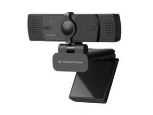 Conceptronic AMDIS07B 4K Ultra HD Autofocus Webcam with Dual Microphone