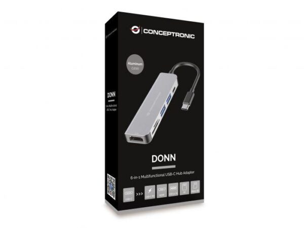 CONCEPTRONIC DONN02G 6-in-1 USB 3.2 Gen 1 Docking Station