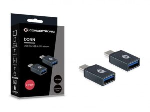 CONCEPTRONIC DONN03G USB-C to USB-A OTG Adapter 2-Pack, 10Gbps