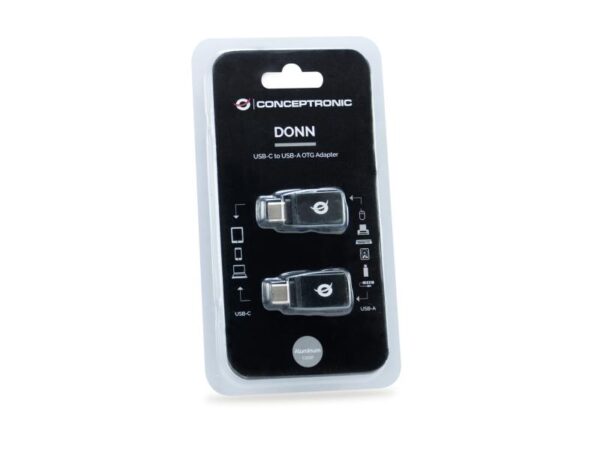 CONCEPTRONIC DONN03G USB-C to USB-A OTG Adapter 2-Pack, 10Gbps