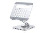 Conceptronic DONN26G Tablet Stand with 8-in-1 USB 3.2 Gen 1