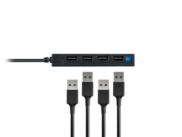 CONCEPTRONIC HUBBIES05B 4-Port USB 2.0 Hub, 96 x 15 x 15 mm